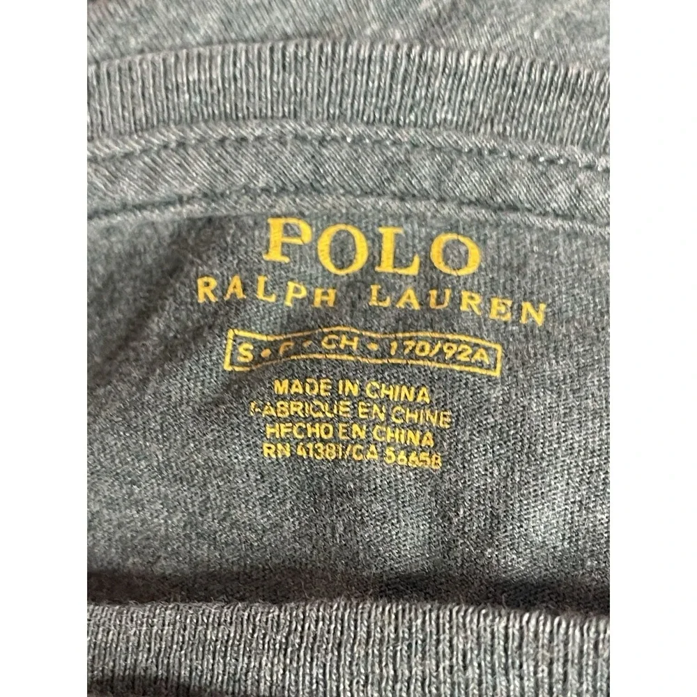POLO Ralph Lauren Long‎ Sleeve Shirt Mens Size S Green Cotton Blue Pony Bag6
